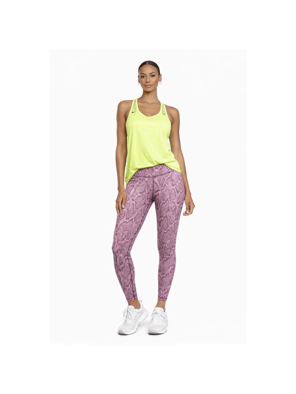 Z by Zella Purple Snakeskin High Waist Full Length Leggings XS NWT